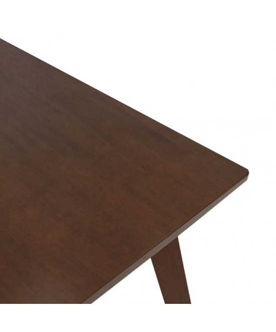 Τραπέζι Benson pakoworld MDF με καπλαμά χρώμα καρυδί 80x80x75εκ Τραπέζι Benson pakoworld MDF με καπλαμά χρώμα καρυδί 80x80x75εκ