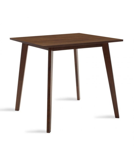 Τραπέζι Benson pakoworld MDF με καπλαμά χρώμα καρυδί 80x80x75εκ Τραπέζι Benson pakoworld MDF με καπλαμά χρώμα καρυδί 80x80x75εκ