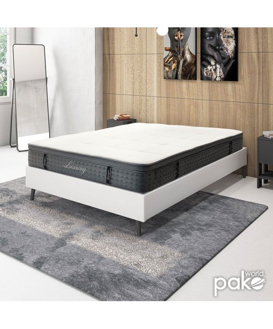 Στρώμα Luxury pakoworld pocket spring+gel memory foam+latex 34-36cm 150x200εκ