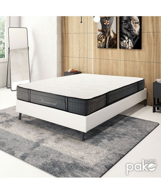 Στρώμα Diamond pakoworld pocket spring+gel memory foam 25-27cm 150x200εκ