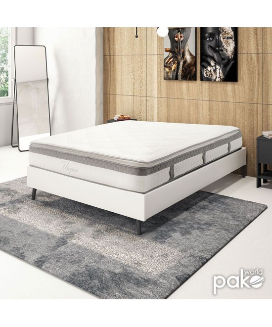 Στρώμα Utopia pakoworld pocket spring με ανώστρωμα 30-32cm 160x200εκ