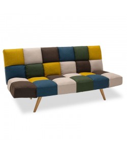 Καναπές - κρεβάτι 3θέσιος Freddo II pakoworld με ύφασμα πολύχρωμο 182x81x84εκ