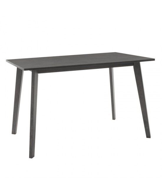 Tραπεζαρία Benson - Toto pakoworld σετ 5τμχ rustic grey - ύφασμα γκρι 120x75x75εκ