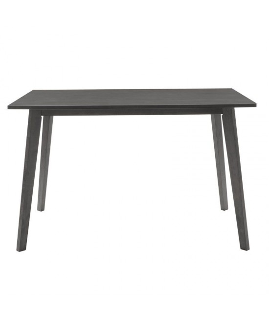 Tραπεζαρία Benson - Toto pakoworld σετ 5τμχ rustic grey - ύφασμα γκρι 120x75x75εκ