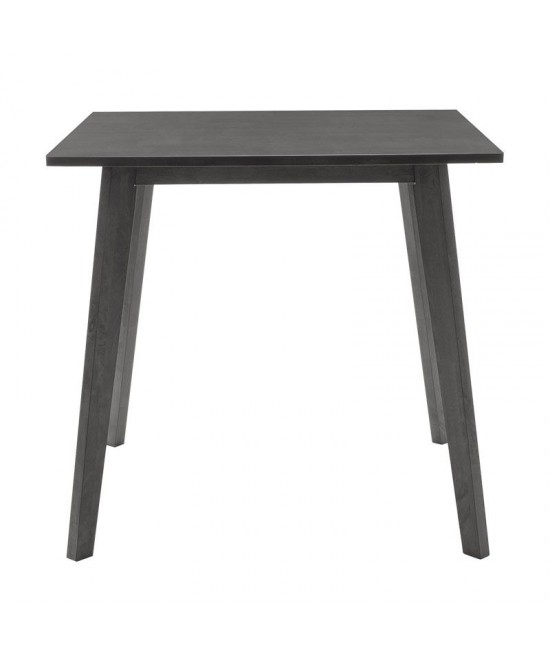 Tραπεζαρία Benson - Toto pakoworld σετ 5τμχ rustic grey - ύφασμα grey 80x80x75εκ