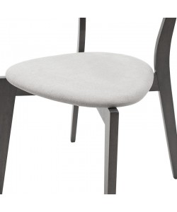 Tραπεζαρία Benson - Toto pakoworld σετ 7τμχ rustic grey - ύφασμα γκρι 150x90x75εκ