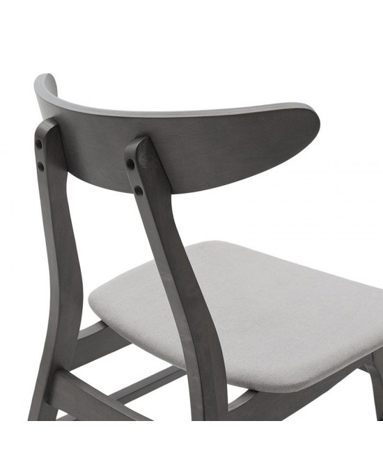 Tραπεζαρία Benson - Orlean pakoworld σετ 5τμχ rustic grey-ύφασμα γκρι 120x75x75εκ Tραπεζαρία Benson - Orlean pakoworld σετ 5τμχ rustic grey-ύφασμα γκρι 120x75x75εκ