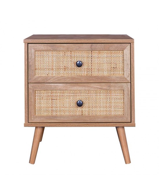 Κομοδίνο Oslo pakoworld sonoma 50x39x55εκ Κομοδίνο Oslo pakoworld sonoma 50x39x55εκ