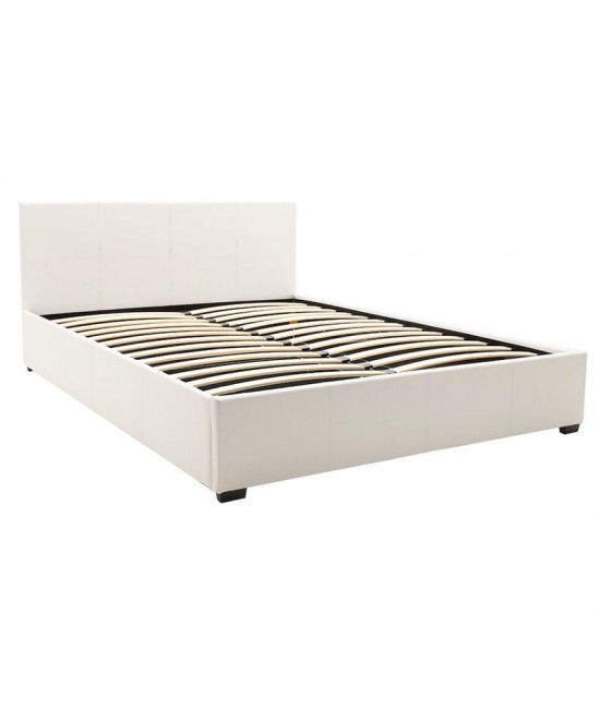Κρεβάτι Norse pakoworld διπλό pu λευκό με αποθηκευτικό χώρο 160x200εκ Κρεβάτι Norse pakoworld διπλό pu λευκό με αποθηκευτικό χώρο 160x200εκ