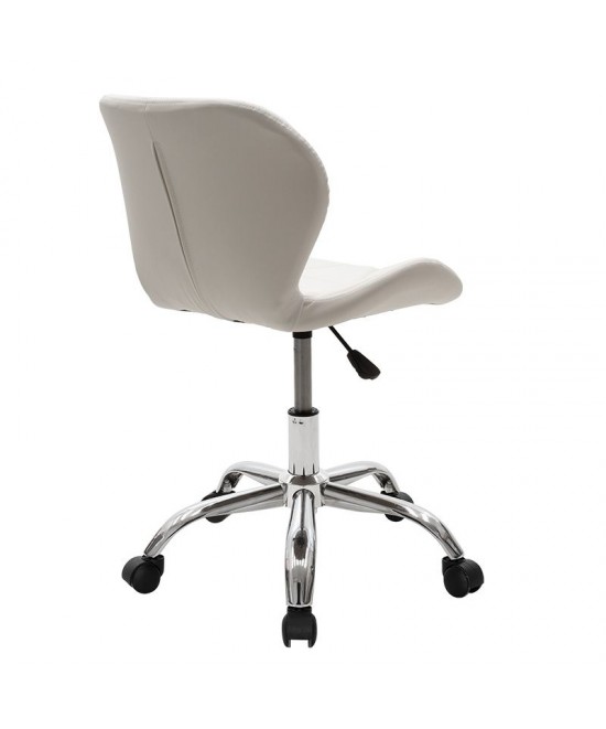 Καρέκλα γραφείου εργασίας Frea II pakoworld PU λευκό