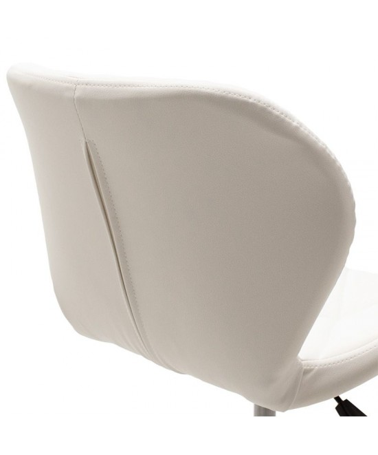 Καρέκλα γραφείου εργασίας Frea II pakoworld PU λευκό