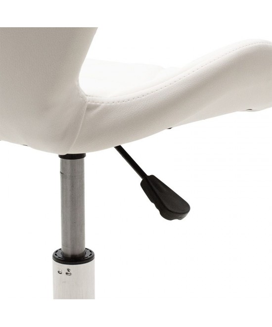 Καρέκλα γραφείου εργασίας Frea II pakoworld PU λευκό