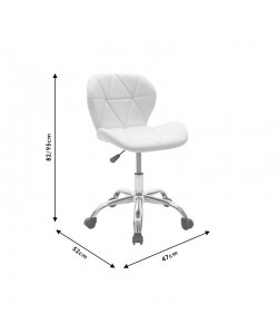 Καρέκλα γραφείου εργασίας Frea II pakoworld PU λευκό