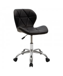 Καρέκλα γραφείου εργασίας Frea II pakoworld PU μαύρο