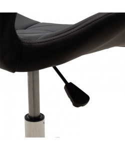 Καρέκλα γραφείου εργασίας Frea II pakoworld PU μαύρο