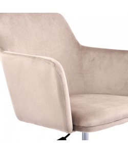 Καρέκλα γραφείου εργασίας Xever pakoworld βελούδο ροζ