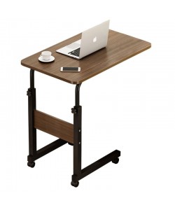 Βοηθητικό τραπέζι Talf pakoworld τροχήλατο μαύρο-καρυδί 60x40x85εκ