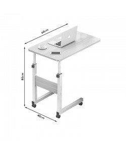 Βοηθητικό τραπέζι Talf pakoworld τροχήλατο φυσικό-λευκό 60x40x85εκ Βοηθητικό τραπέζι Talf pakoworld τροχήλατο φυσικό-λευκό 60x40x85εκ