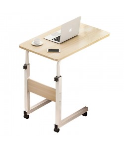 Βοηθητικό τραπέζι Talf pakoworld τροχήλατο φυσικό-λευκό 60x40x85εκ