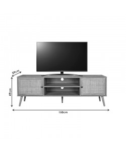 Έπιπλο τηλεόρασης Oslo pakoworld sonoma 150x39x49εκ Έπιπλο τηλεόρασης Oslo pakoworld sonoma 150x39x49εκ