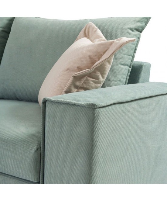 Γωνιακός καναπές δεξιά γωνία Romantic pakoworld ύφασμα Ciel-Cream 290x235x95εκ Γωνιακός καναπές δεξιά γωνία Romantic pakoworld ύφασμα Ciel-Cream 290x235x95εκ