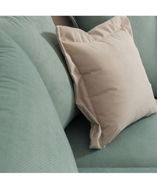 Γωνιακός καναπές δεξιά γωνία Romantic pakoworld ύφασμα Ciel-Cream 290x235x95εκ Γωνιακός καναπές δεξιά γωνία Romantic pakoworld ύφασμα Ciel-Cream 290x235x95εκ
