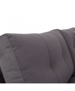 Γωνιακός καναπές δεξιά γωνία Boston pakoworld ύφασμα ανθρακί-κυπαρισσί 280x225x90εκ