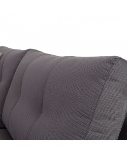 Γωνιακός καναπές αριστερή γωνία Boston pakoworld ύφασμα ανθρακί-κυπαρισσί 280x225x90εκ