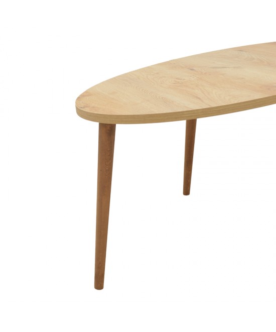 Τραπέζι σαλονιού Barton pakoworld sonoma-καφέ 90x45x40εκ