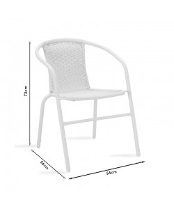 Τραπεζαρία Watson-Obbi σετ 3τεμ pakoworld μέταλλο-pe καφέ