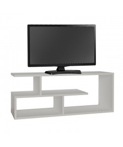 Έπιπλο τηλεόρασης Waldo pakoworld λευκό μελαμίνης 100x29,5x40εκ