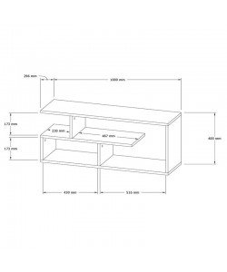 Έπιπλο τηλεόρασης Waldo pakoworld λευκό μελαμίνης 100x29,5x40εκ Έπιπλο τηλεόρασης Waldo pakoworld λευκό μελαμίνης 100x29,5x40εκ