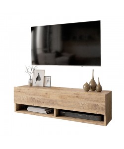 Έπιπλο τηλεόρασης επιτοίχιο Roscoe pakoworld oak 100x31,5x29,5εκ