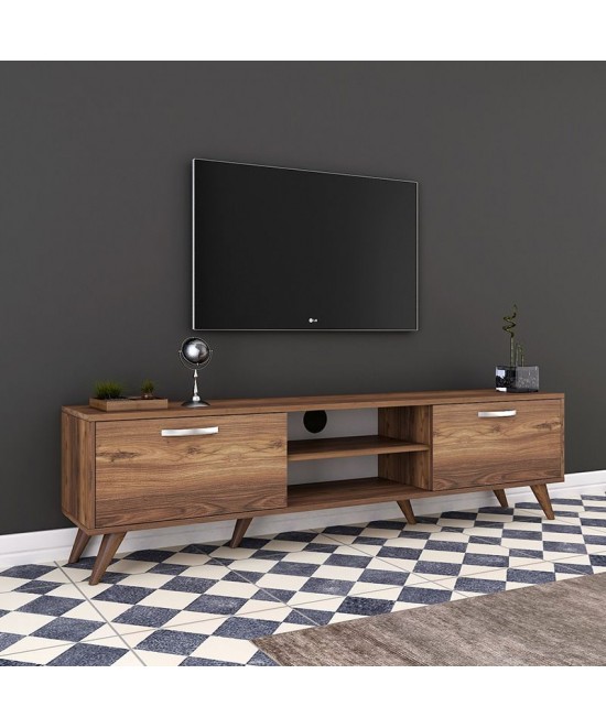 Έπιπλο τηλεόρασης Sabian pakoworld καρυδί 180x35x48,5εκ