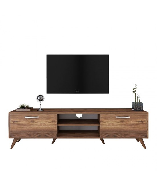 Έπιπλο τηλεόρασης Sabian pakoworld καρυδί 180x35x48,5εκ