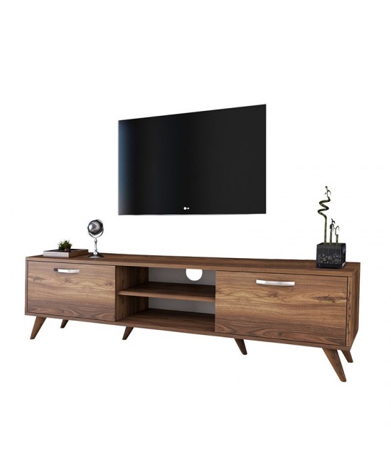 Έπιπλο τηλεόρασης Sabian pakoworld καρυδί 180x35x48,5εκ