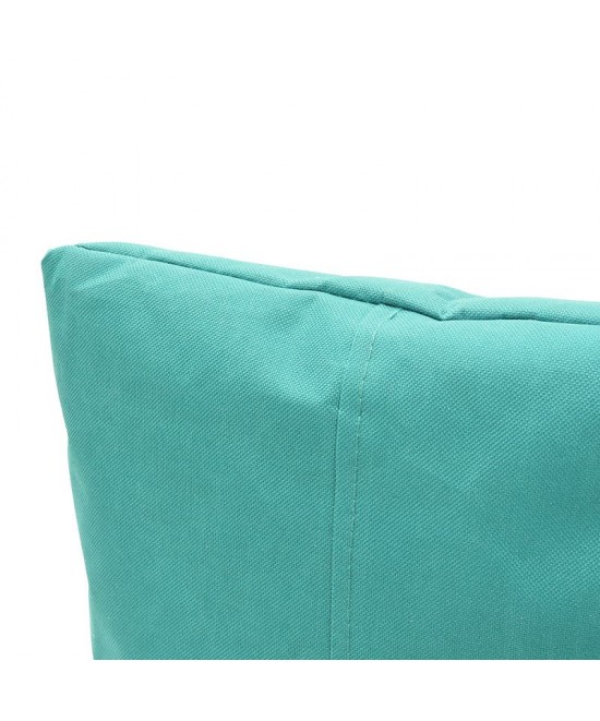 Πουφ πολυθρόνα Norm PRO pakoworld υφασμάτινο αδιάβροχο πετρόλ