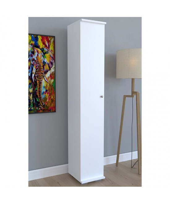 Ντουλάπι-στήλη Juan pakoworld λευκό 30x35x177εκ