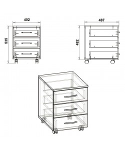 Συρταριέρα τροχήλατη Luke pakoworld wenge 40x48.5x53.5εκ Συρταριέρα τροχήλατη Luke pakoworld wenge 40x48.5x53.5εκ