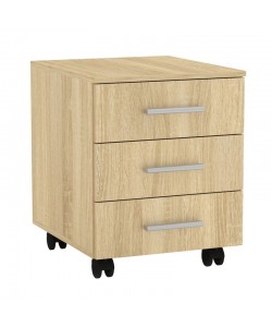 Συρταριέρα τροχήλατη Luke pakoworld sonoma 40x48.5x53.5εκ