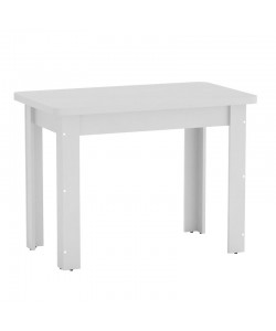 Τραπέζι Celeste pakoworld λευκό 100x60x73.5εκ