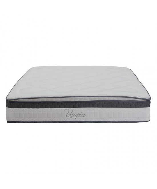 Στρώμα Utopia pakoworld pocket spring με ανώστρωμα aloe vera 30-32cm 160x200εκ