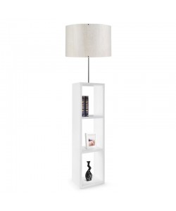 Φωτιστικό δαπέδου PWL-1100 pakoworld Ε27 λευκό Φ38x150εκ