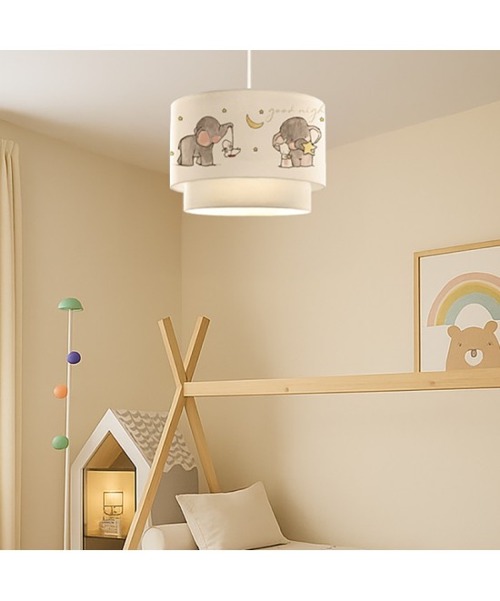 Παιδικό φωτιστικό οροφής μονόφωτο PWL-1096 pakoworld Ε27 λευκό-γκρι Φ30x20εκ Παιδικό φωτιστικό οροφής μονόφωτο PWL-1096 pakoworld Ε27 λευκό-γκρι Φ30x20εκ