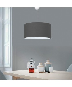 Φωτιστικό οροφής μονόφωτο PWL-1091 pakoworld Ε27 γκρι Φ38x21εκ