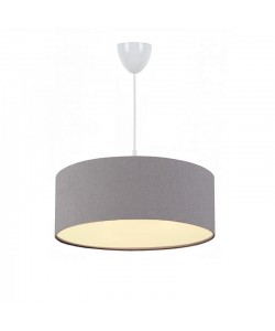 Φωτιστικό οροφής μονόφωτο PWL-1091 pakoworld Ε27 γκρι Φ38x21εκ