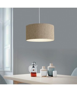 Φωτιστικό οροφής μονόφωτο PWL-1091 pakoworld Ε27 μπεζ Φ38x21εκ