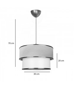 Φωτιστικό οροφής μονόφωτο PWL-1089 pakoworld Ε27 εκρού-χρυσό Φ30x20εκ