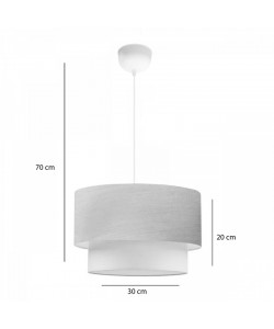 Φωτιστικό οροφής μονόφωτο PWL-1087 pakoworld Ε27 μπεζ χρυσό-εκρού Φ30x20εκ