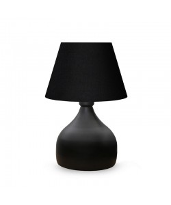 Επιτραπέζιο φωτιστικό PWL-1068 pakoworld Ε27 μαύρο Φ22x32εκ